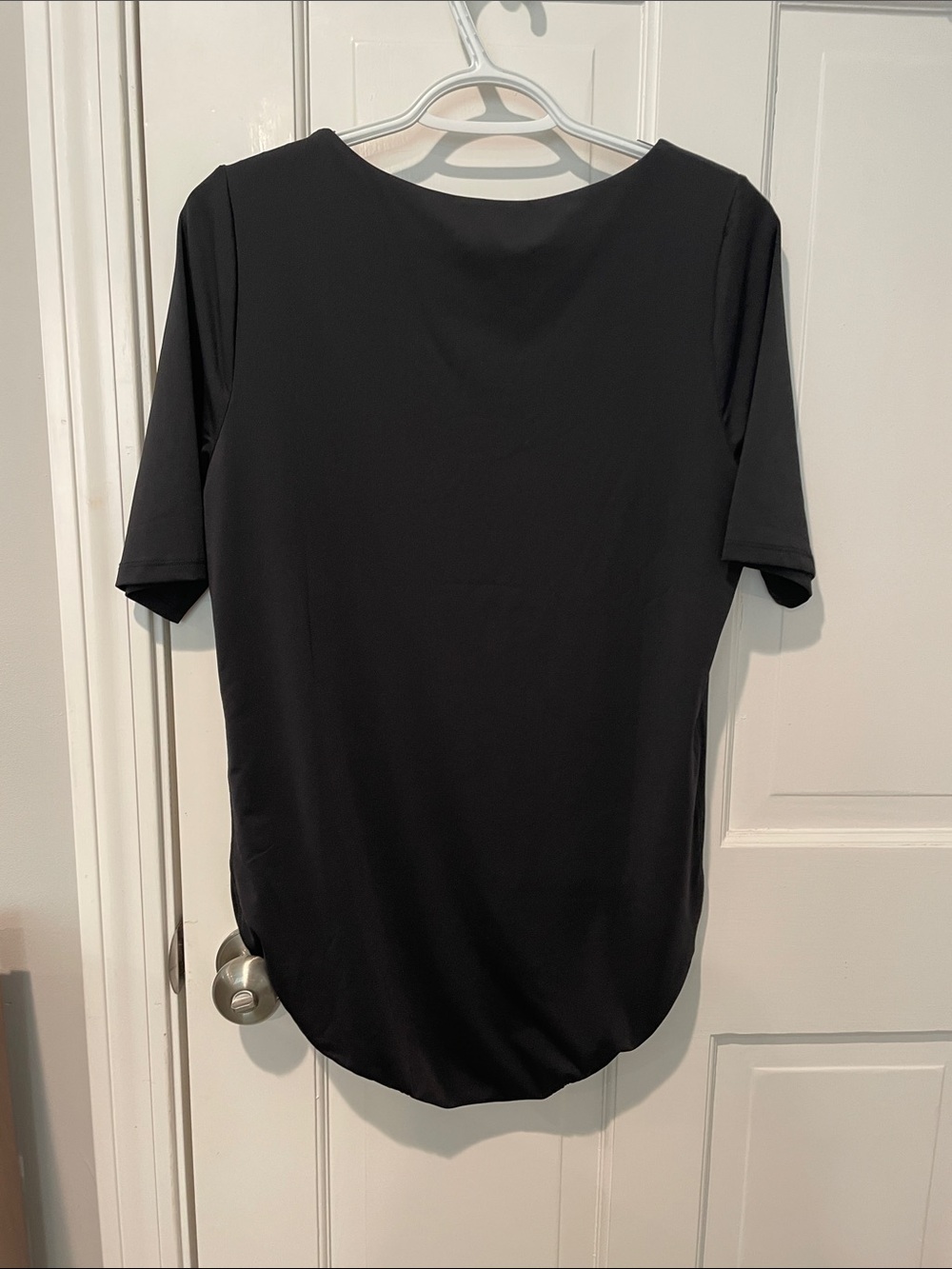 Lane Bryant Black Scoop Neck Short Sleeve Bodysuit 14/16 - Picture 2 of 4